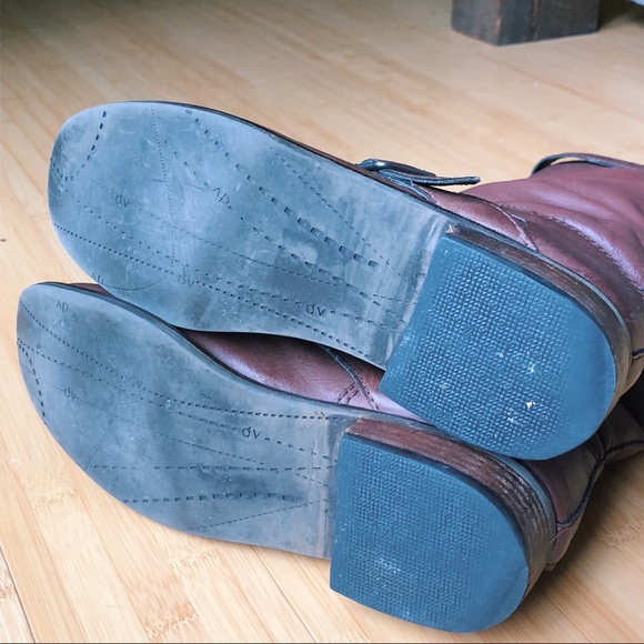 Real brown leather below the knee boot - Picture 4 of 5